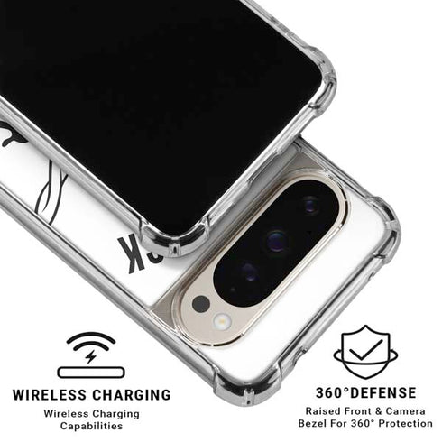 Looney Tunes Daffy Duck Big Head Pixel 9/9 Pro Clear Case